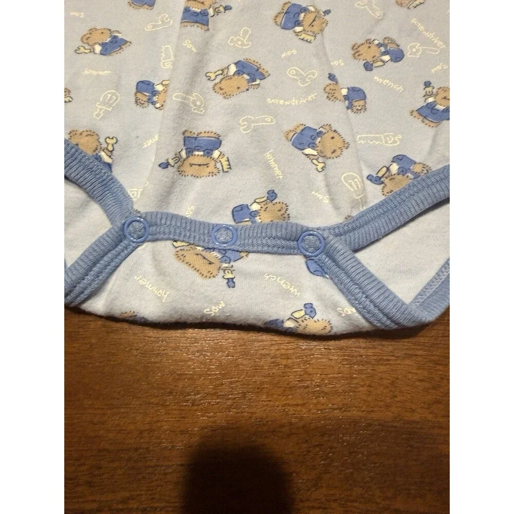 Vintage 90s Little Wonders Bodysuits and Pants Set with Booties Size 0-3 Months